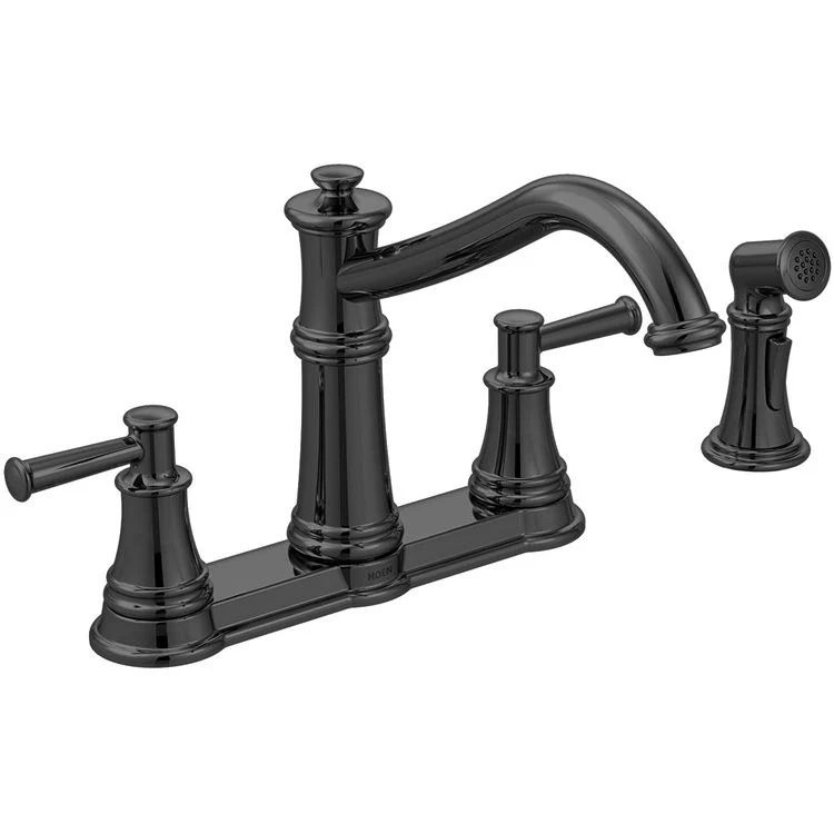 Belfield Two Handle High-Arc Kitchen Faucet with Sprayer - Frankwebs