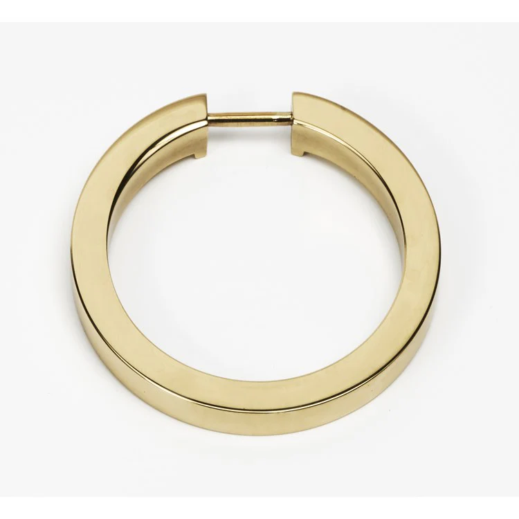 Ring Flat Round Polished Nickel 2-1/2 Inch Brass - Frankwebs