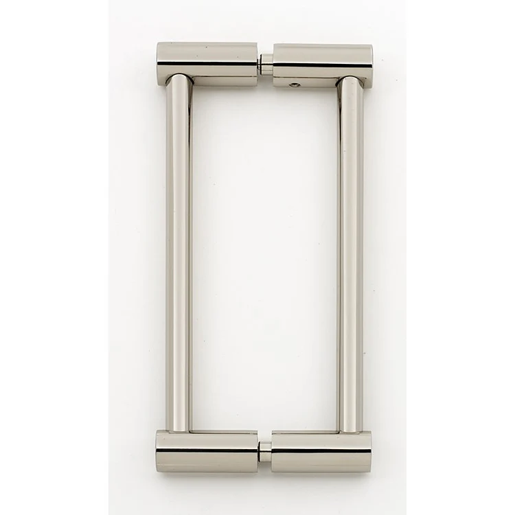 Pull Contemporary I Back to Back Unlacquered Brass 6 Inch 6-5/8 Inch 1-3/8 Inch - Frankwebs