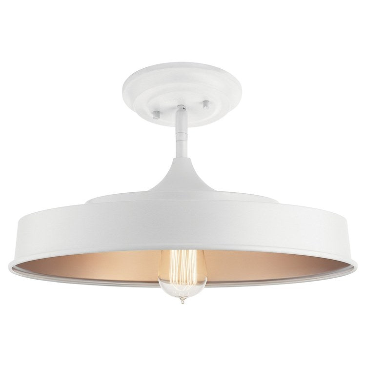 Elias Single-Light Semi-Flush Mount Ceiling Fixture - Frankwebs