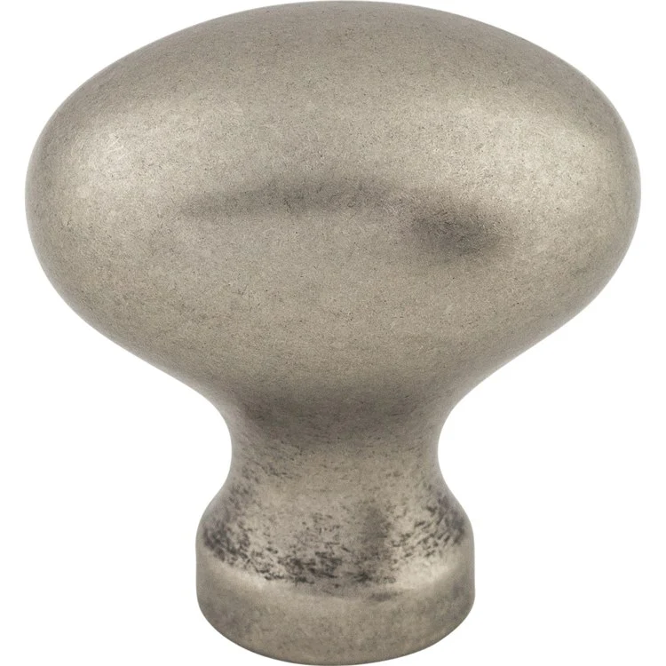 Knob Somerset Egg Oval Pewter Antique Zinc Alloy 1-1/4 Inch 1-1/4 Inch - Frankwebs