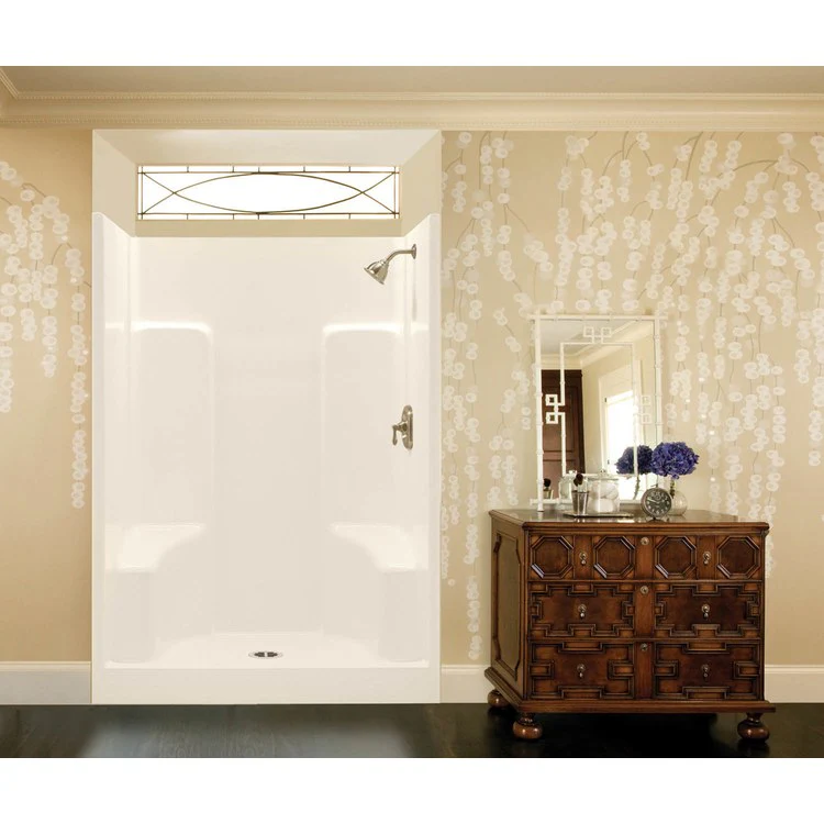 Shower Module 48 x 35 x 72 Inch Acrylic White 1 Piece 2 Seats - Frankwebs