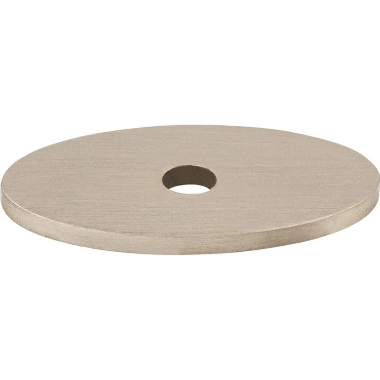 Backplate Sanctuary Oval 1-1/4 Inch Brushed Satin Nickel Steel TK58BSN - Frankwebs