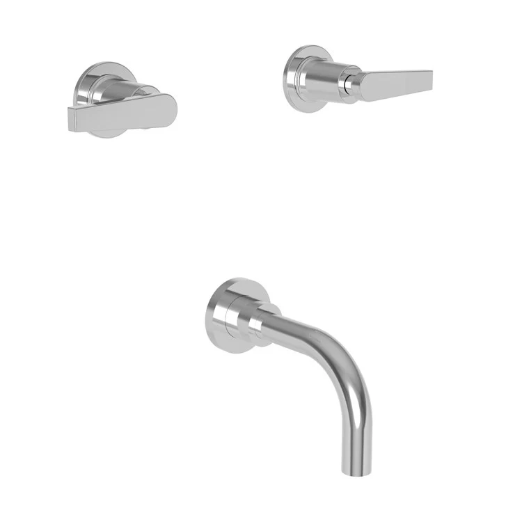 Tub Filler Trim Dorrance Wall Mount 2 Lever Polished Chrome ADA 7-7/8 Inch Spread - Frankwebs