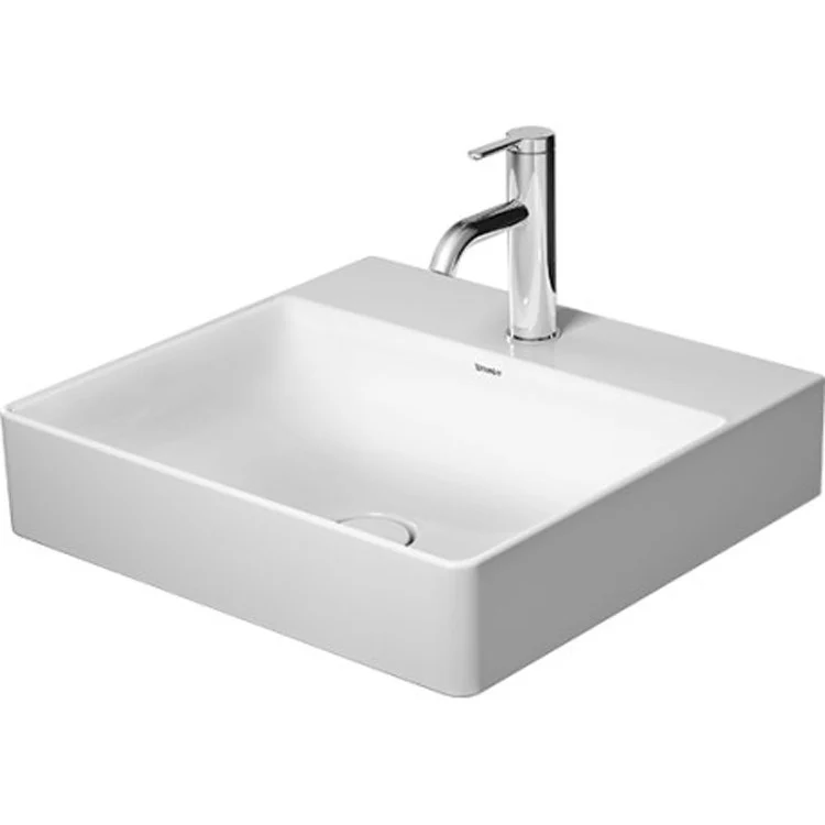 Lavatory Sink DuraSquare Wall Mount less Overflow 18-1/2 x 19-5/8 Inch 7-7/8 Inch Spread Rectangle White 3 Hole - Frankwebs