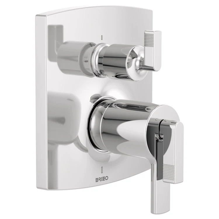 Diverter Trim Kintsu TempAssure Thermostatic Valve with Integrated 3 Function Chrome 2 Less Handle ADA - Frankwebs