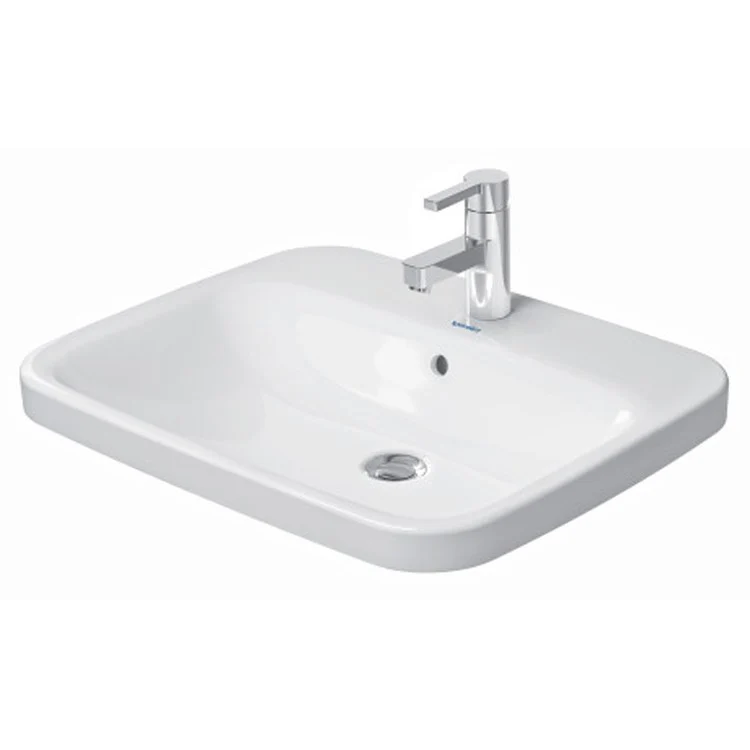 Lavatory Sink DuraStyle Drop-In with Overflow 24-1/4 x 19-1/2 Inch Rectangle White 1 Hole - Frankwebs