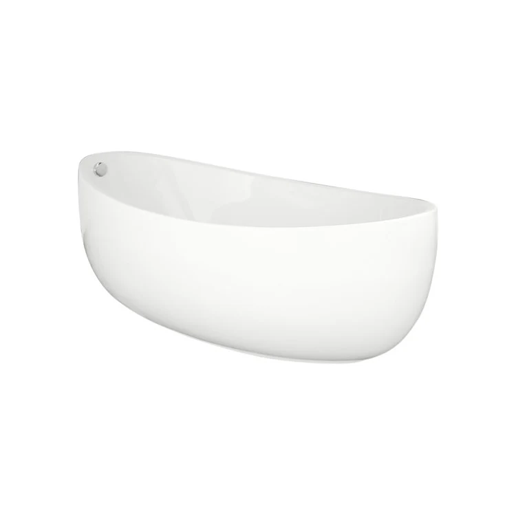 Air Tub Designer Collection Picasso Freestanding Bone Oval Acrylic 72 x 40 x 27 Inch - Frankwebs