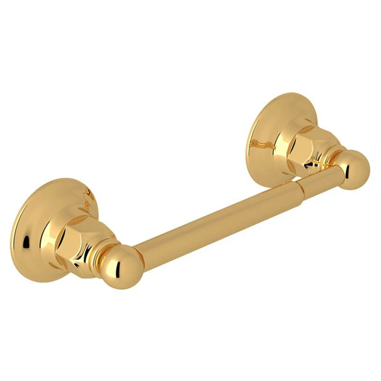 Toilet Paper Holder Single Spring Loaded Italian Brass Metal 2-3/4 Inch Wall Mount - Frankwebs