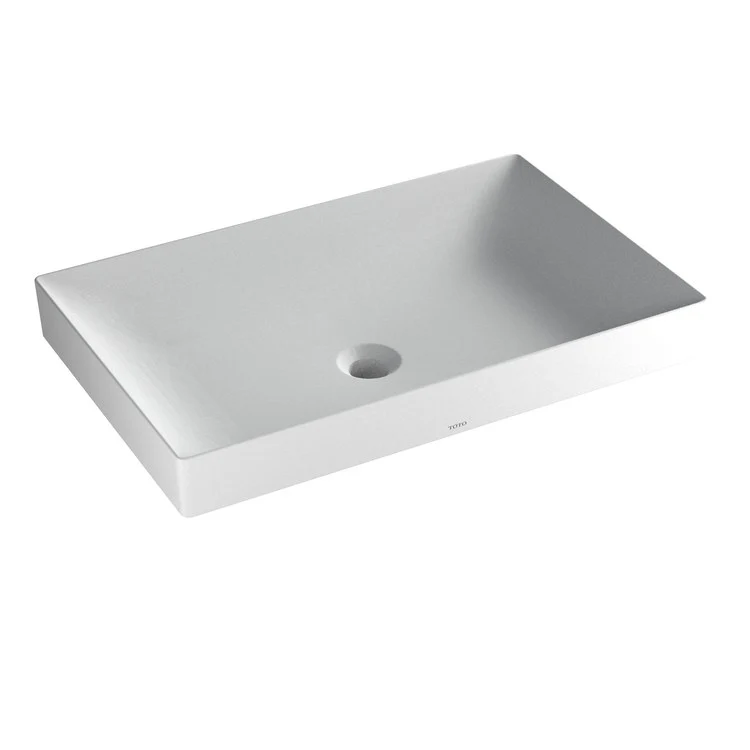 Vessel Kiwami Renesse Rectangle Lavatory Clean Matte White Vitreous China 23-5/8 x 14-15/16 x 2-3/4 Inch ADA - Frankwebs