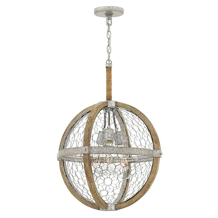 Heywood Three-Light Single-Tier Globe Chandelier - Frankwebs