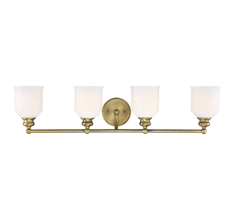 Melrose Four-Light Bathroom Vanity Fixture - Frankwebs