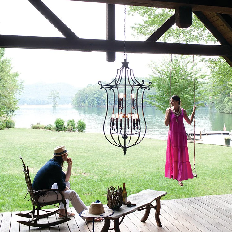 Plymouth Nine-Light Two-Tier Foyer Pendant - Frankwebs