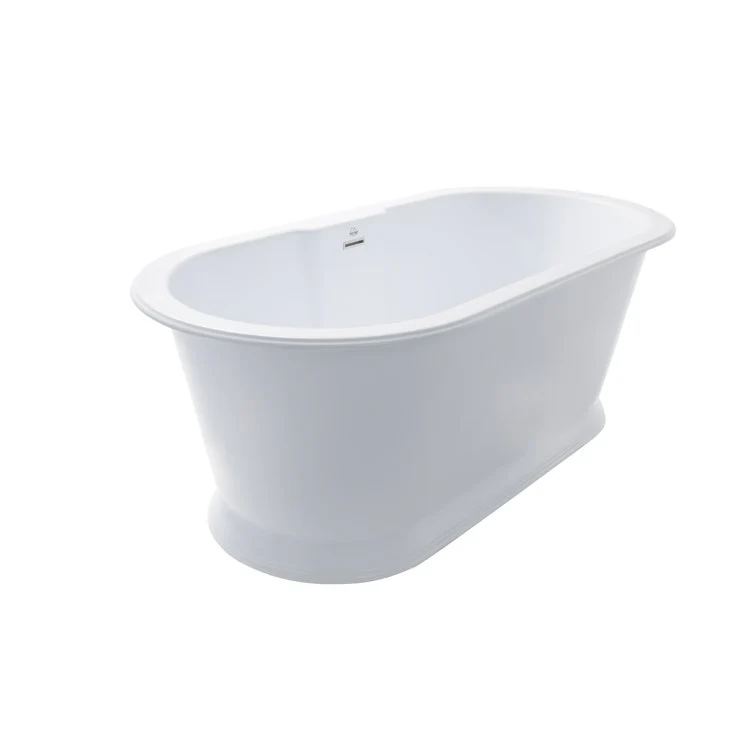 Soaking Tub Metro Collection Chateau 66 x 32 Inch Freestanding Tub Only Side Center Almond Hydroluxe SS - Frankwebs