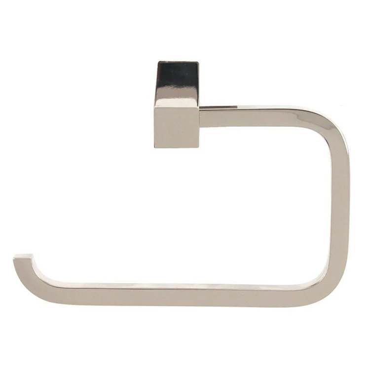 Toilet Paper Holder Spa 2 Bath Single Post Polished Nickel Brass 5-1/2 Inch 2-1/8 Inch Wall Mount - Frankwebs