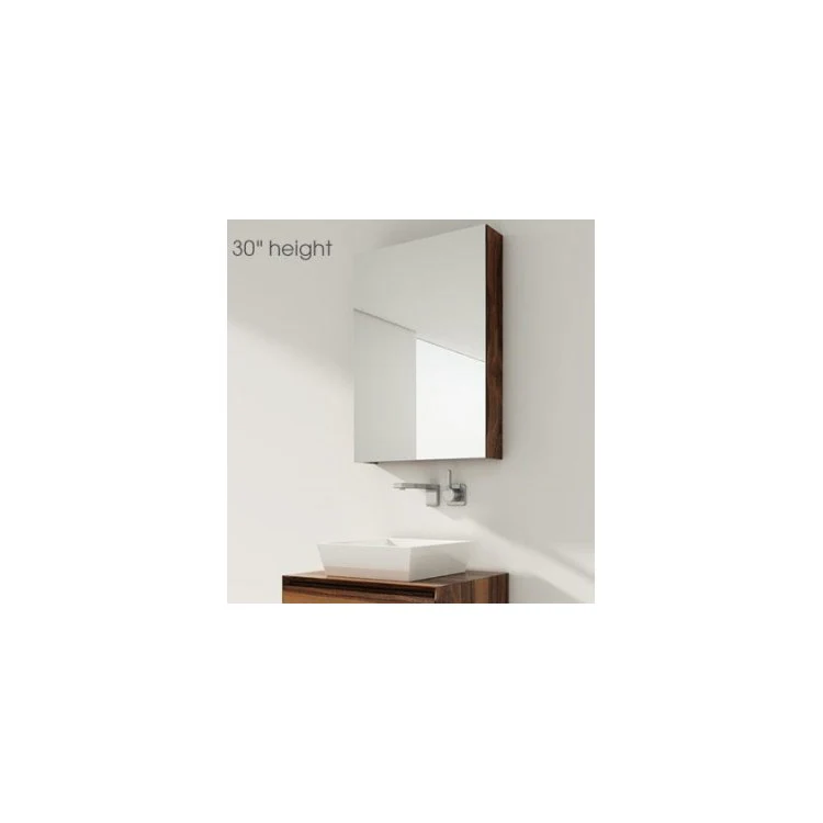 Medicine Cabinet M Collection 1 Door Walnut Natural 22 x 30 Inch - Frankwebs
