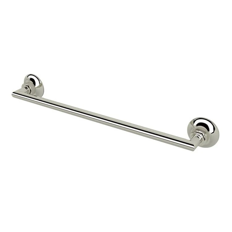 Towel Bar Graceline 18 Inch Polished Nickel Brass 2-13/64 Inch Wall Mount - Frankwebs