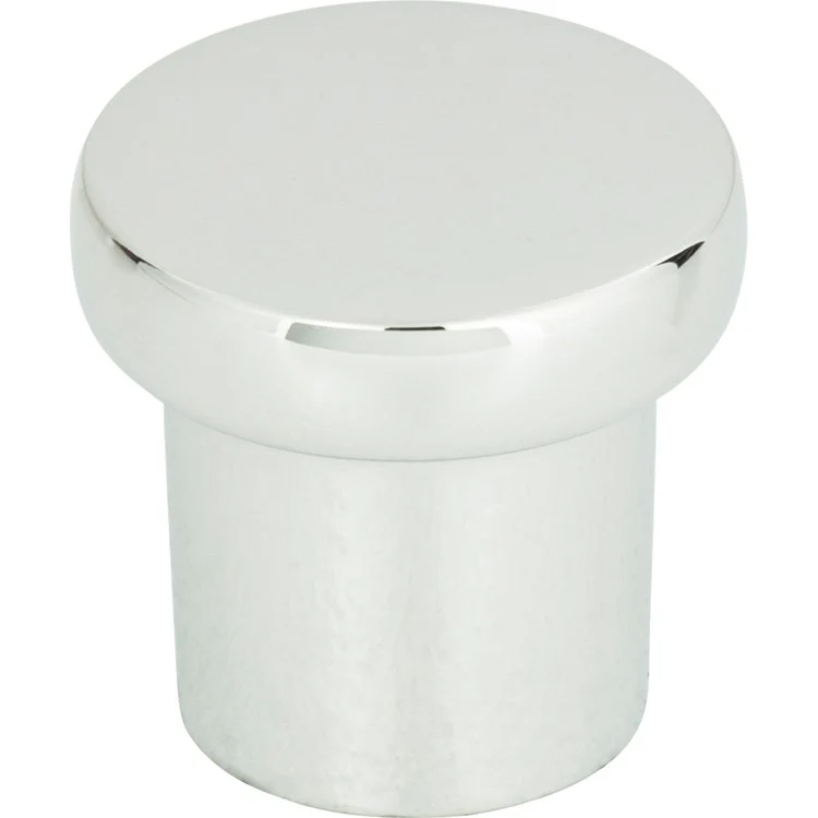 Knob Atlas Chunky Round Small Brushed Nickel Zinc Alloy 1 Inch - Frankwebs