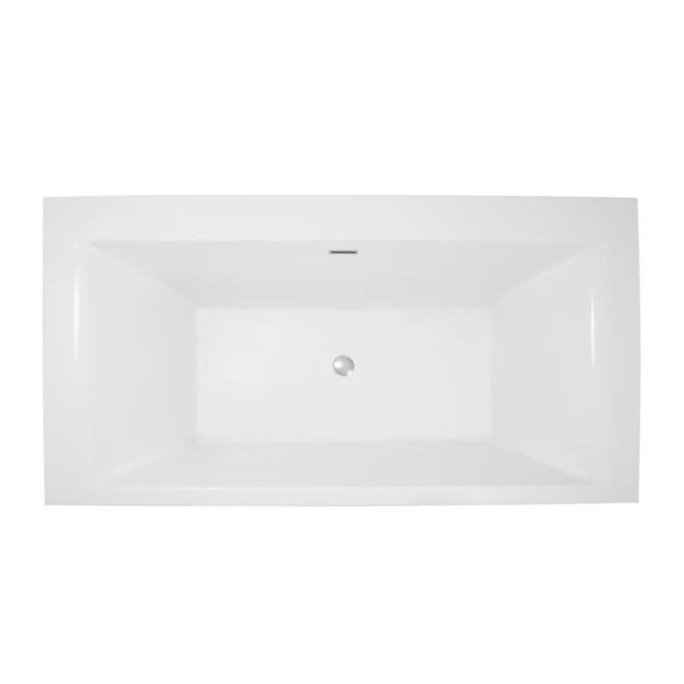 Soaking Tub Studio Collection Charlize 70 x 36 Inch Freestanding Tub Only Center Bone Acrylic - Frankwebs