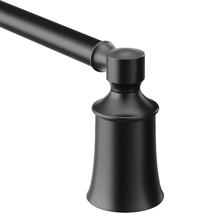 Towel Bar Dartmoor 24 Inch Matte Black Wall Mount Zinc - Frankwebs