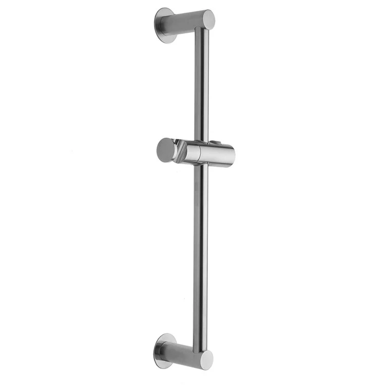 Wall Bar Contemporary Slim Satin Brass 24 Inch Includes Adjustable Handshower Angle and Push Button Slider Brass - Frankwebs