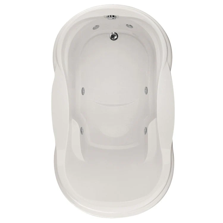 Combination Tub Designer Collection Vanessa 72 x 42 x 21 Inch Drop-In End Drain Bone Oval - Frankwebs
