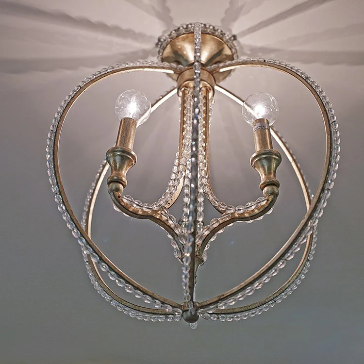 Garland Three-Light Semi-Flush Mount Ceiling Fixture - Frankwebs