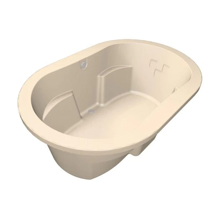 Combination Tub Designer Collection Savannah 66 x 44 x 24 Inch Drop-In Center Drain Biscuit Oval - Frankwebs