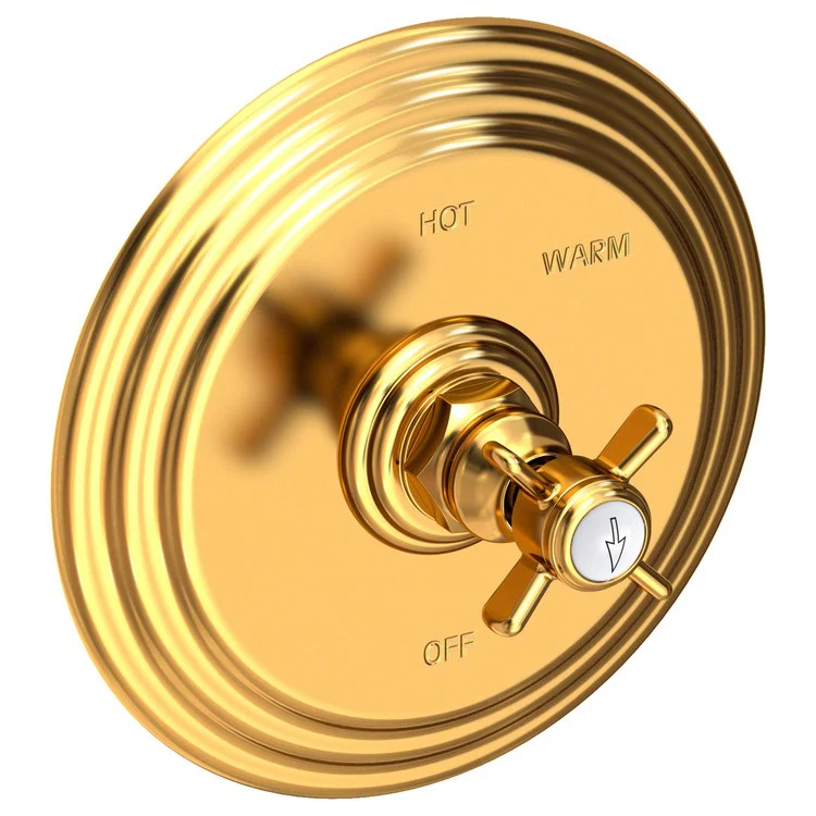 Pressure Balance Valve Trim Fairfield Round 1 Cross English Bronze ADA Depth 3-4/5 Inch - Frankwebs