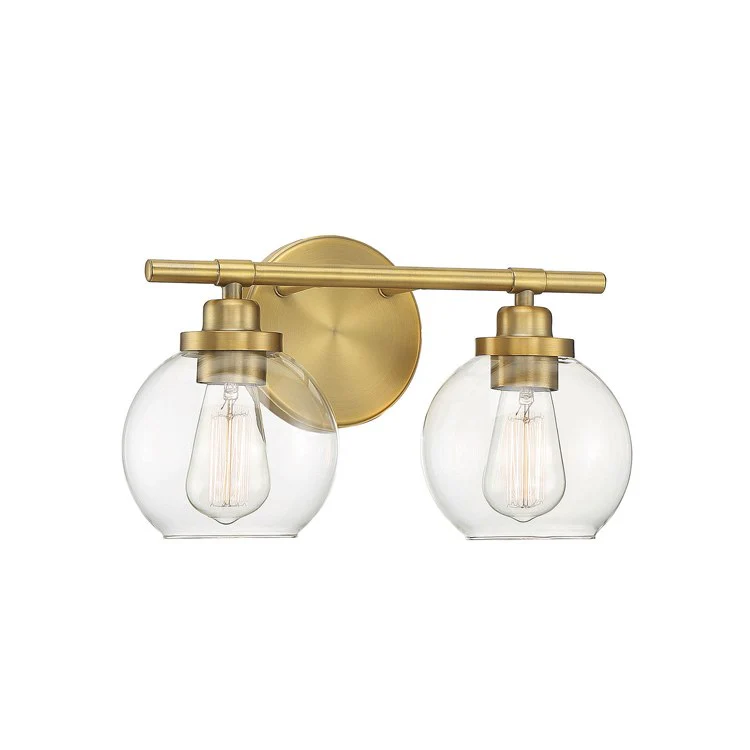 Carson Two-Light Bathroom Vanity Fixture - Frankwebs
