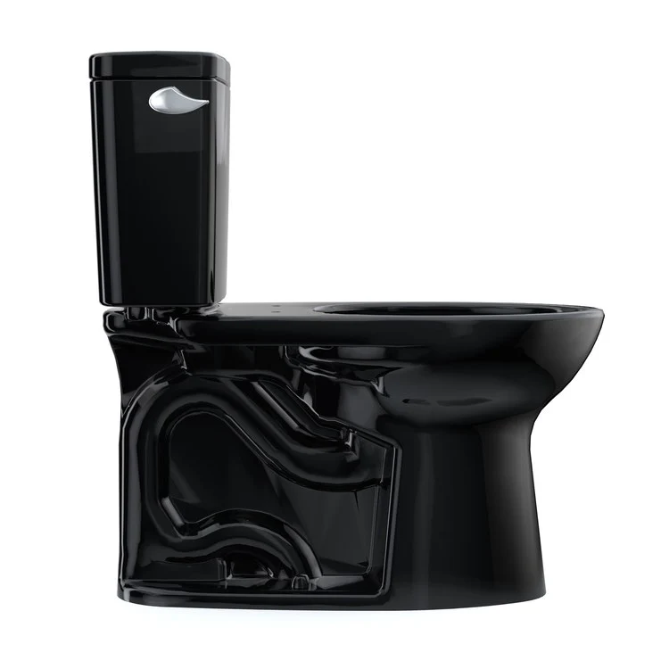 Toilet Drake 2 Pieces Universal Height Ebony Elongated ADA 30-1/8 Inch 1.28 Gallons per Flush Left Hand Chrome Less Seat - Frankwebs