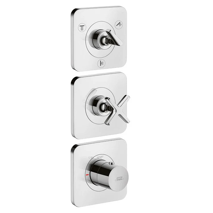 AXOR Citterio E Thermostatic Three-Function Trim with Volume Control/Diverter - Frankwebs
