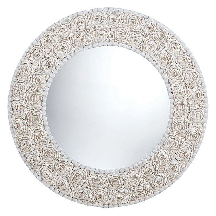 Floral Pattern Clam Shell Wall Mirror - Frankwebs