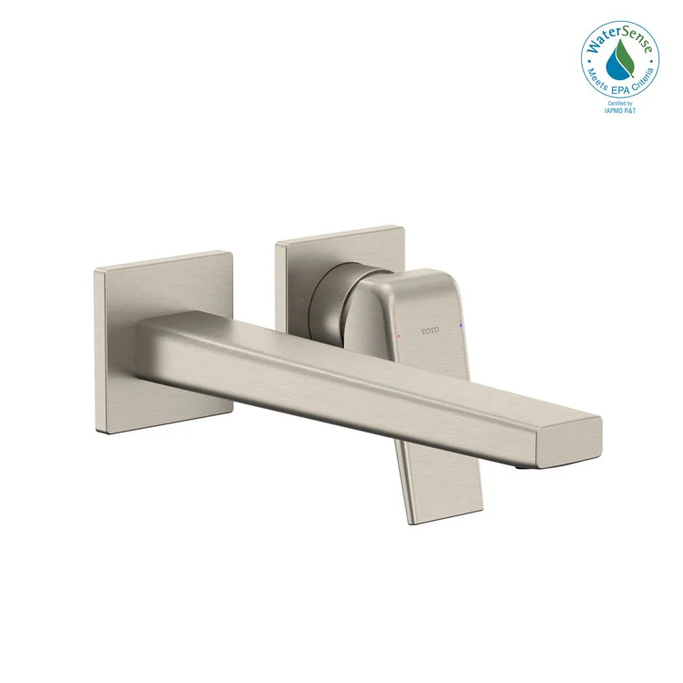 Lavatory Faucet GB Wall Mount Long 1 Lever ADA CALGreen/WaterSense Polished French Gold 1.2 Gallons per Minute - Frankwebs