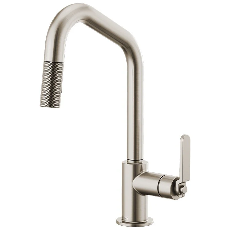Litze Single Handle Pull Down Faucet with Angled Spout/Industrial Handle - Frankwebs