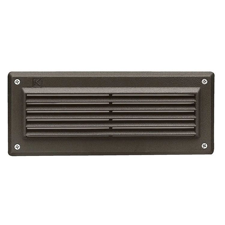 Single-Light 12-Volt Brick Step Light with Louvers - Frankwebs