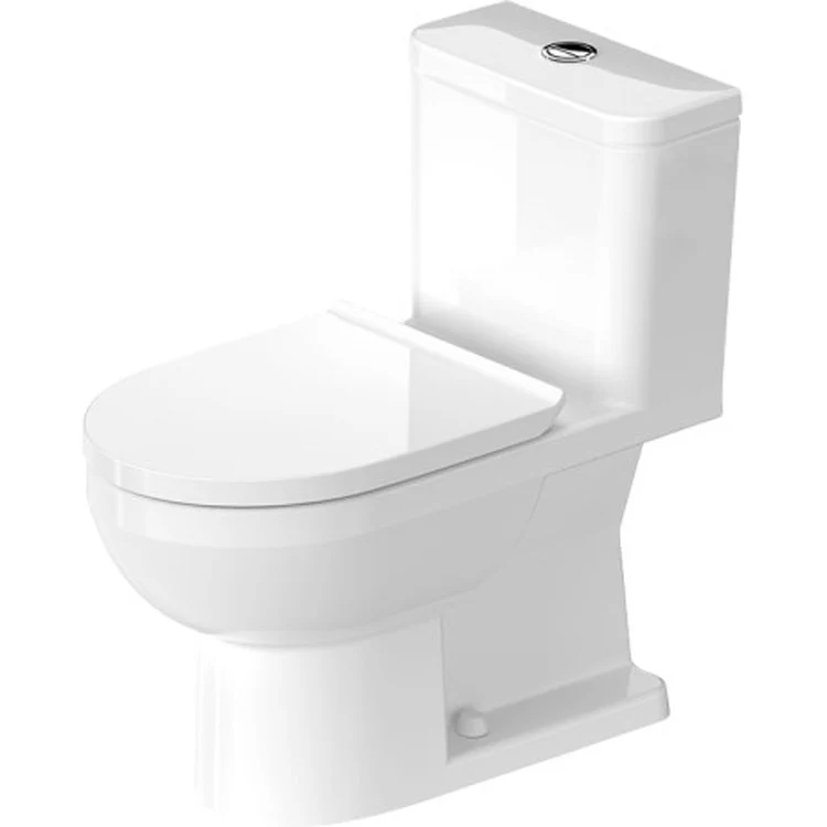 Toilet DuraStyle Basic 1 Piece with Seat White Elongated 16-1/2 Inch 1.32 Gallons per Flush 12 Inch Rough-In Ceramic - Frankwebs