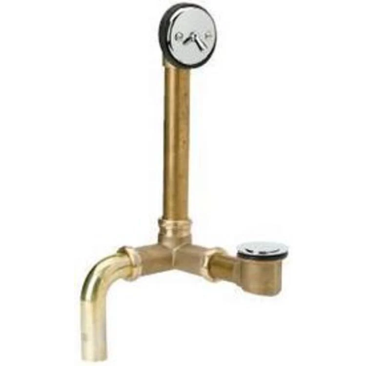 Waste and Overflow Assembly with Side Outlet Chrome Plated 1-1/2 Inch 20 Gauge Brass - Frankwebs