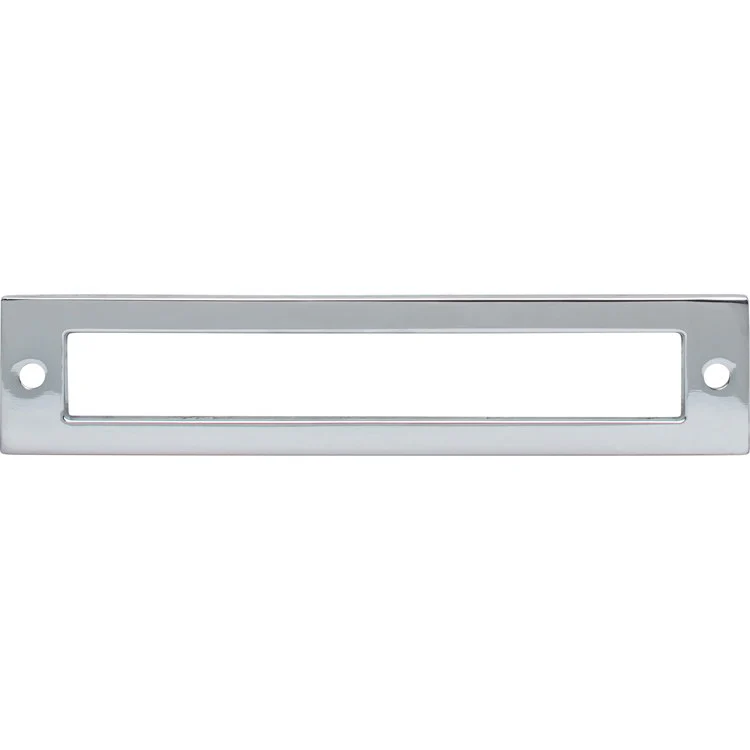 Pull Backplate Lynwood Hollin Rectangle Polished Chrome 5-1/16 Inch 2 Hole Zinc Alloy - Frankwebs