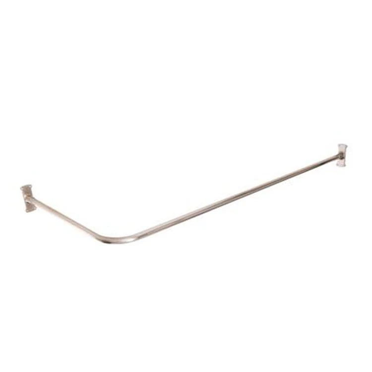 Shower Rod Corner Polished Nickel 72 Inch Brass - Frankwebs