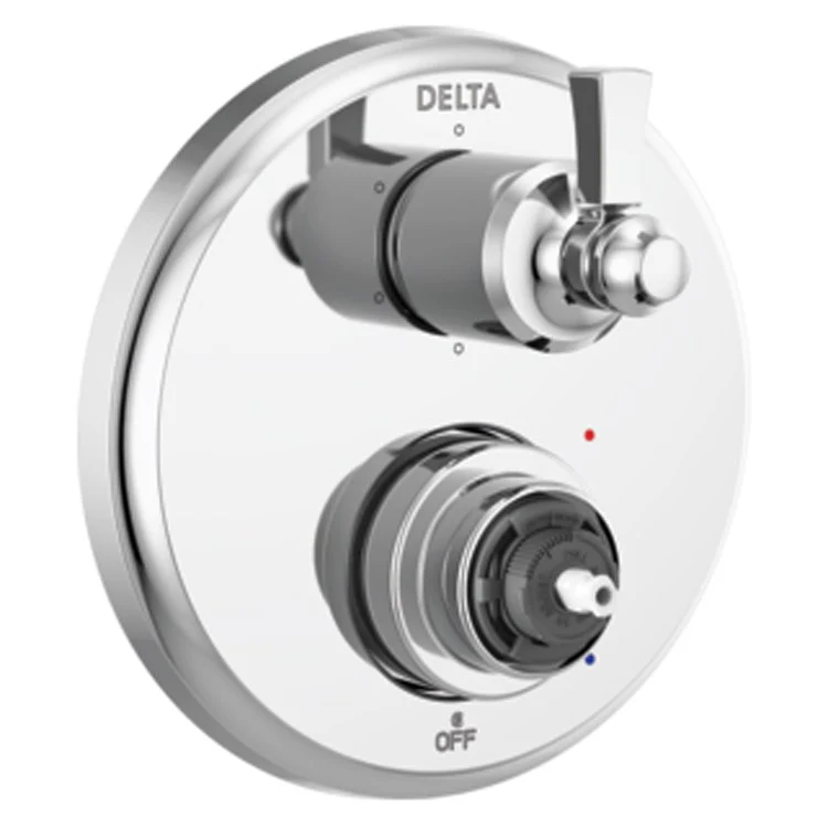 Valve Trim Dorval Monitor 14 Traditional with 6 Setting Diverter Less Handle Chrome - Frankwebs
