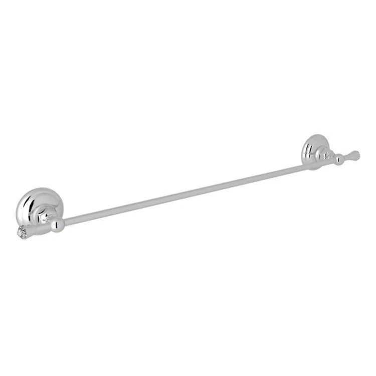 Towel Bar Swarovski Crystal 24 Inch Single Italian Brass 2-23/64 Inch - Frankwebs