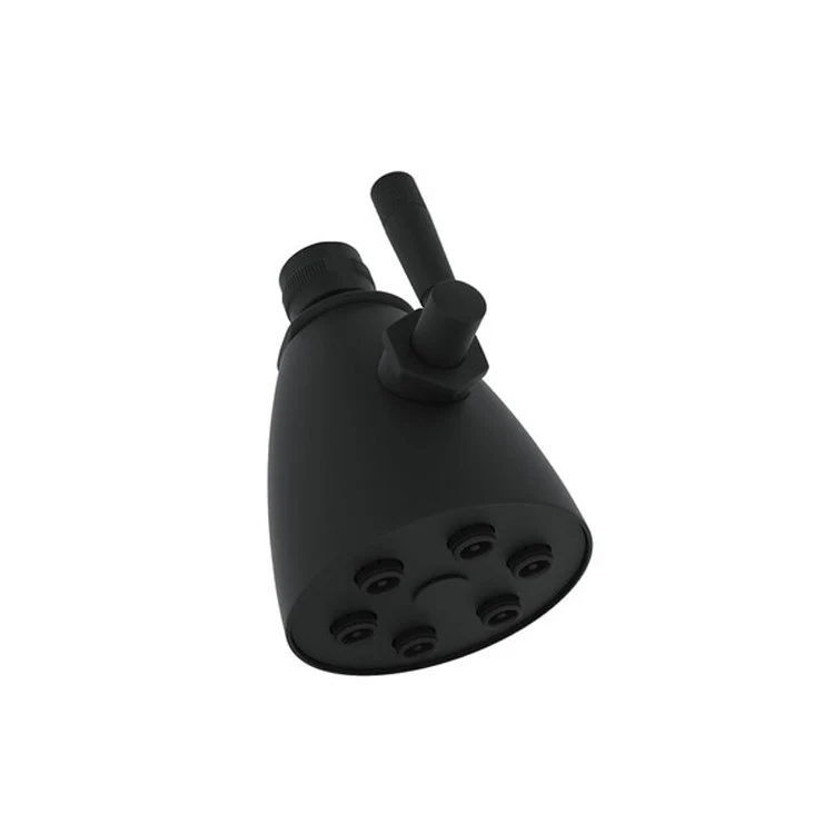 Showerhead Graceline 6 Function Gun Metal 3 Inch 1.8 Gallons per Minute Jet Adjustable Round - Frankwebs