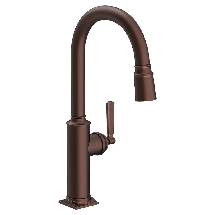 Kitchen Faucet Adams 1 Lever ADA Oil Rubbed Bronze Hand Relieved Pull Down Spout Height 10-1/2 Inch 1.8 Gallons per Minute - Frankwebs