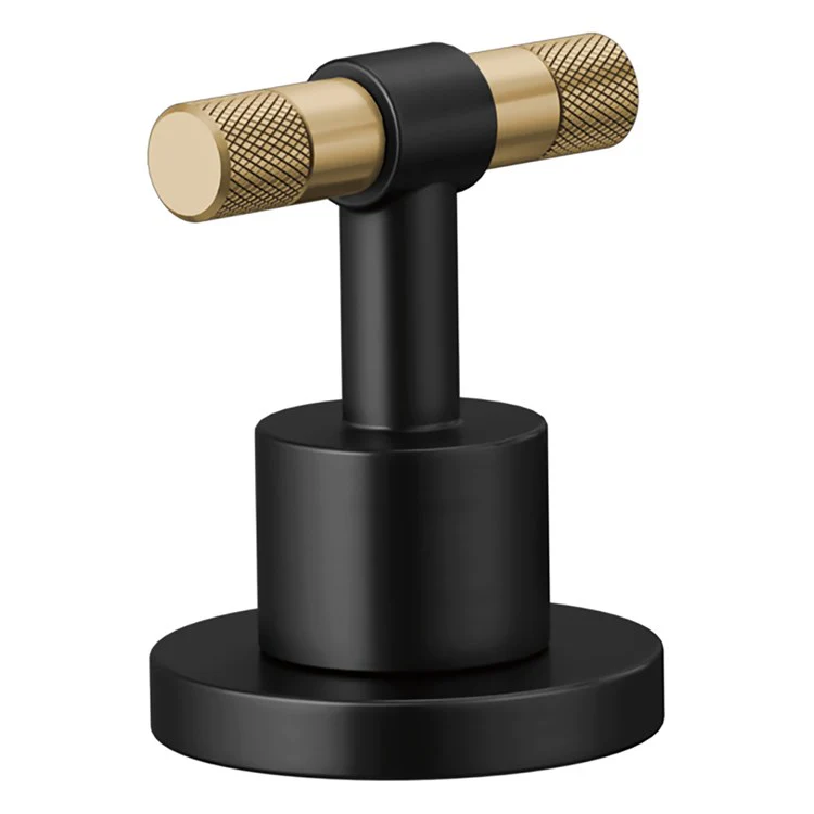 Handle Kit Litze Zinc 2 Lever Widespread Matte Black and Brilliance Luxe Gold ADA for 65332LF-LHP 65334LF-LHP - Frankwebs