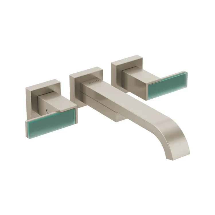 Tub Filler Trim Siderna Wall Mount 2 Less Handle Matte Black ADA 8 Inch Spread - Frankwebs