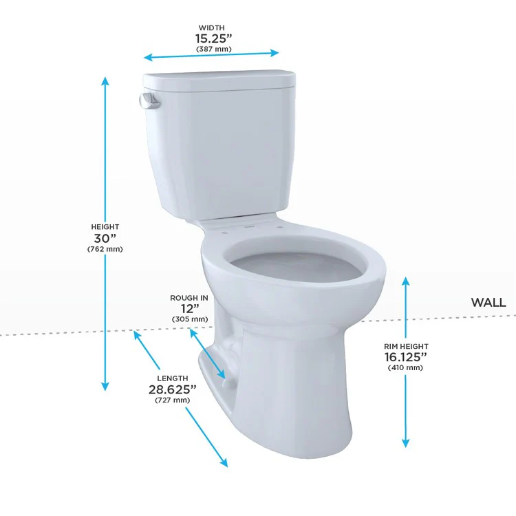 Entrada Elongated High Profile Two-Piece Toilet - Frankwebs