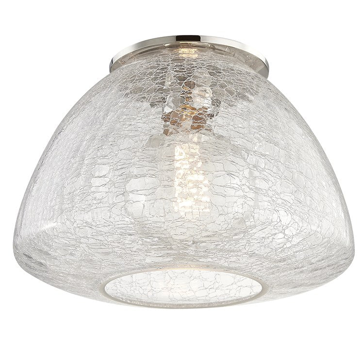 Maya Single-Light Large Flush Mount Ceiling Fixture Mount - Frankwebs