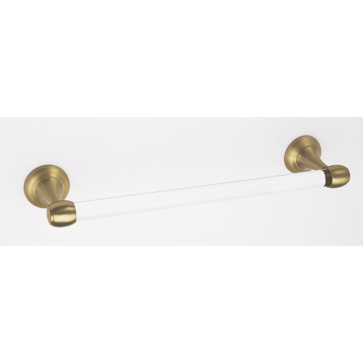 Towel Bar Royale Acrylic Bath 18 Inch Satin Nickel Brass 3-1/8 Inch - Frankwebs