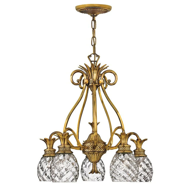 Plantation Five-Light Single-Tier Downlight Chandelier - Frankwebs